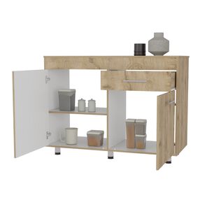 Mueble Base 3 Puertas 1 Cajon Mealmina Fm-008c - Cafe Claro