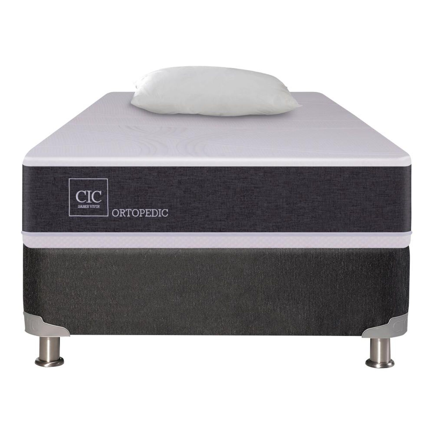 Box Spring Cic Ortopedic / 1 Plaza + Almohada image number 1.0