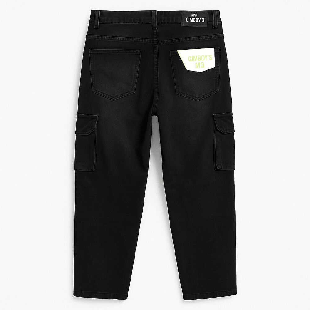 Pantalón Jeans Cargo Baggy Niño image number 3.0