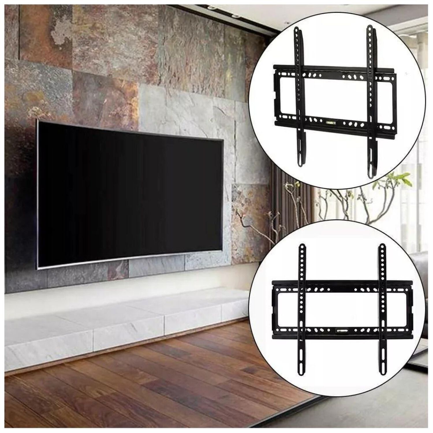 Soporte Para Televisor Fijo 40 A 80 Pulgadas image number 1.0