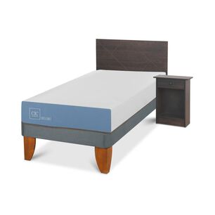 Cama Europea Cic Excellence / 1 Plaza / Base Normal + Set De Maderas