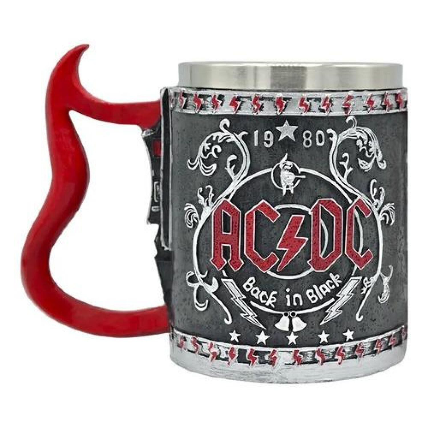 Taz&oacute;n Taza 3d Resina Rock Grupo Ac / Dc Back In Black image number 2.0
