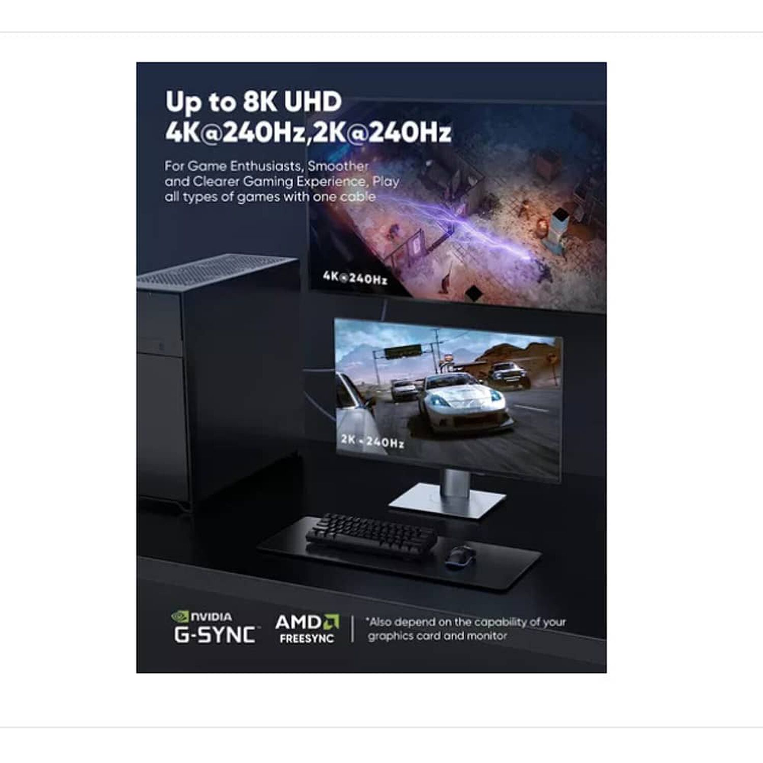 Cable Display Port 1.4 Macho (8k 60hz/4k 144hz) 3 Metros image number 7.0