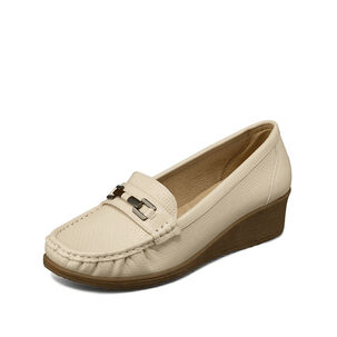 Mocasin Tacon Cuña Clásico Cómodo Casual Mujer Weide Js80