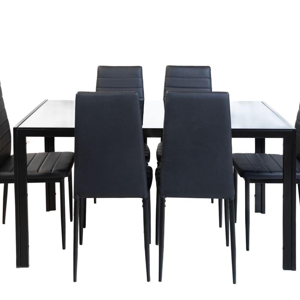 Comedor De Vidrio Color Negro Modelo Asiatico image number 1.0