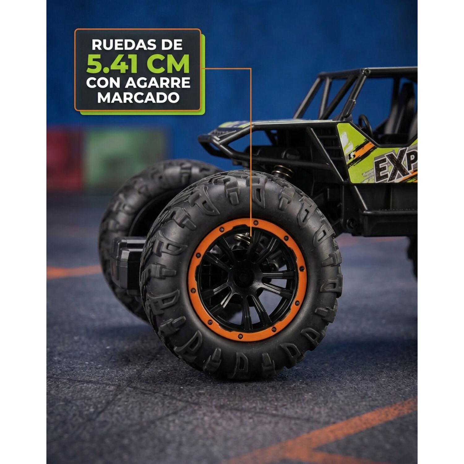 Auto Camioneta 4x4 Rally Control Remoto Todo Terreno Juguete image number 4.0