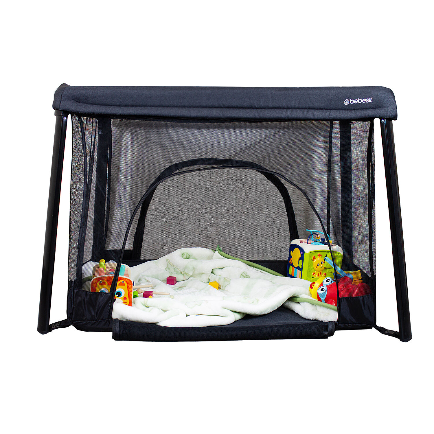 Cuna Corral 3 En 1 Eclipse Safe & Sleep Negro Bebesit image number 2.0