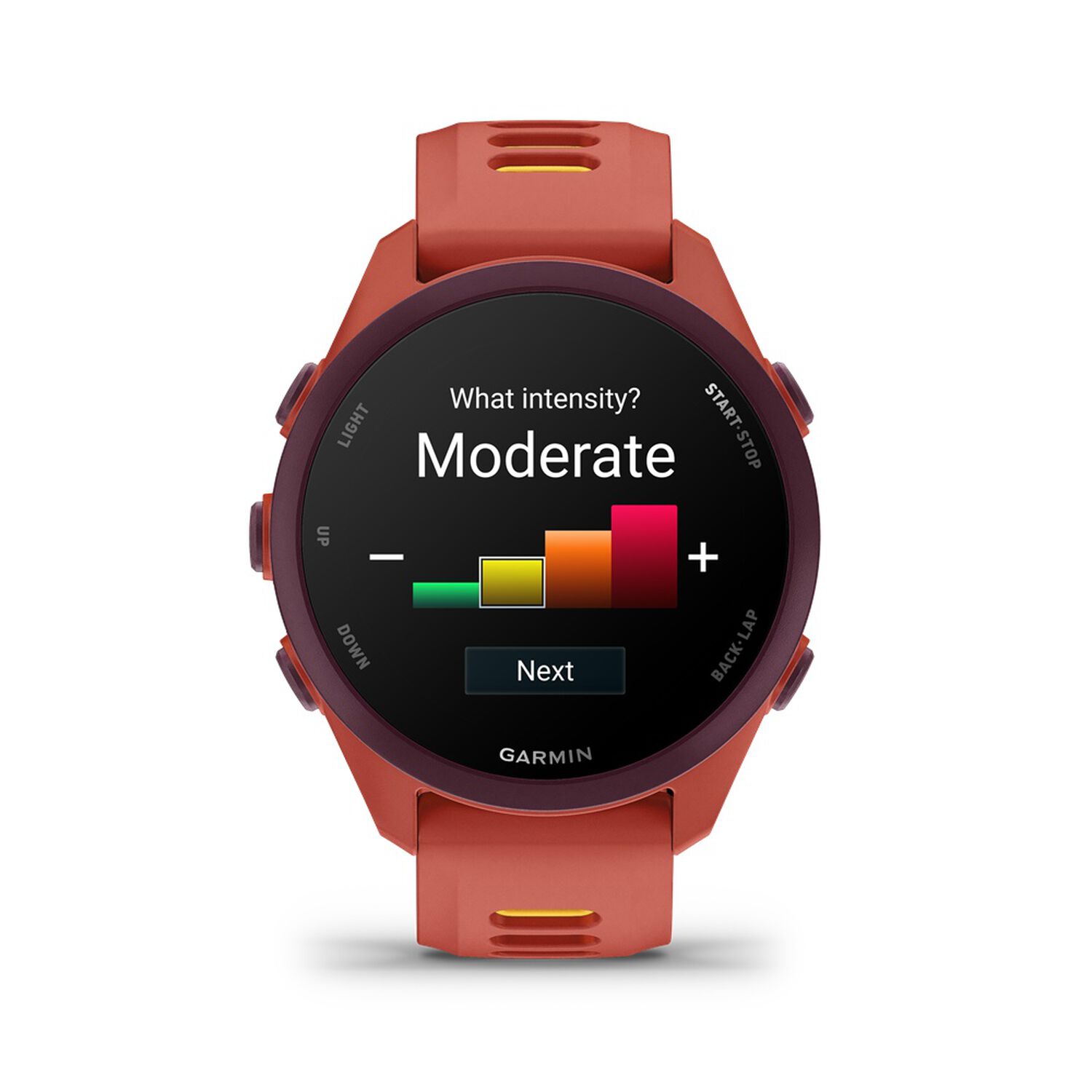 Smartwatch Forerunner 170 Music Red Pink/mango Garmin image number 1.0