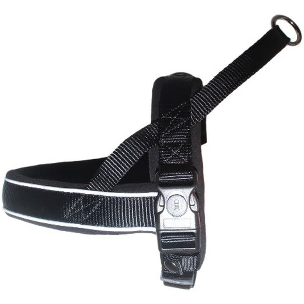 Arnés Noruego Acolchado Talla M Negro Perro Mascan image number 7.0
