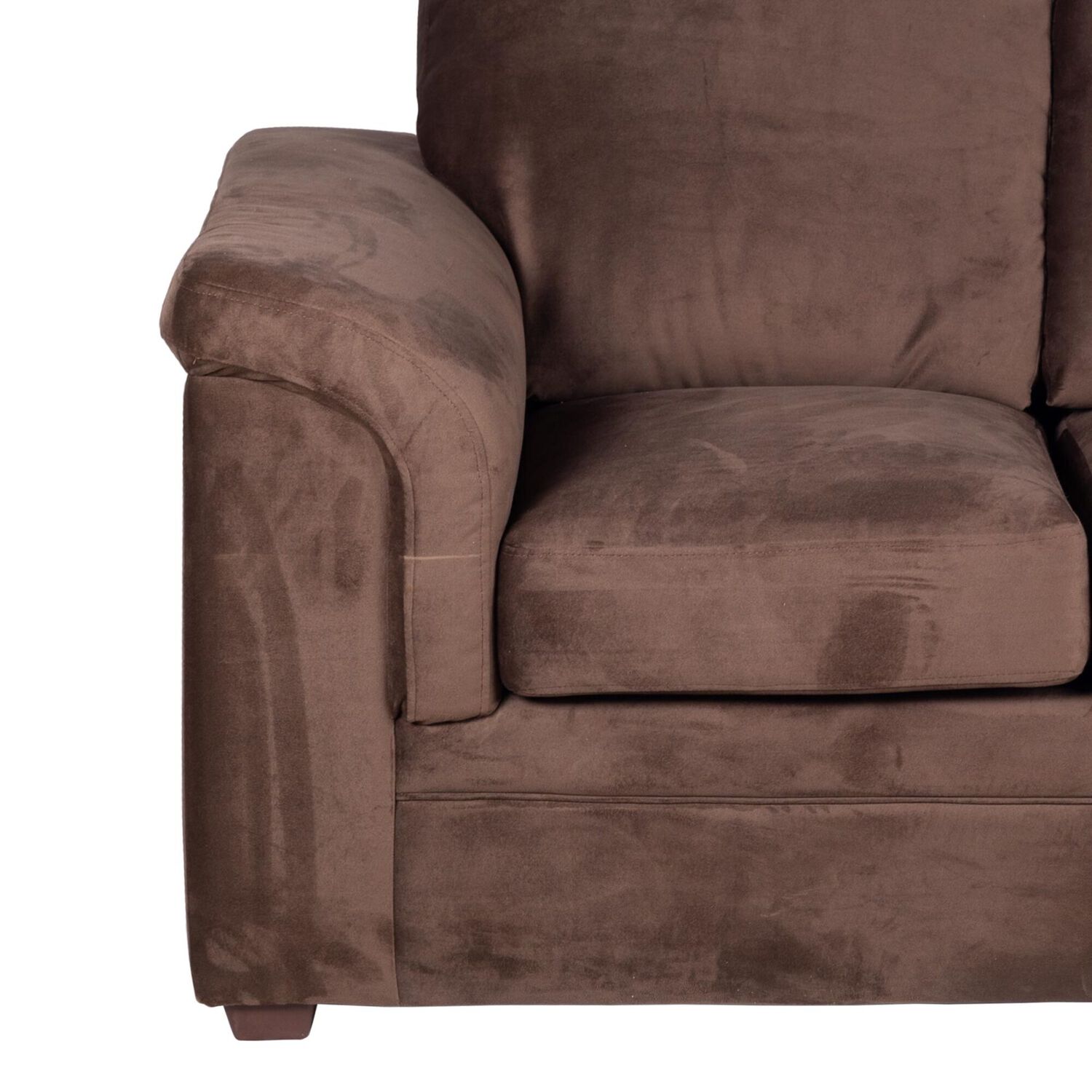 Sofa Ancona 2 Cuerpos Tela Velvet Chocolate image number 3.0