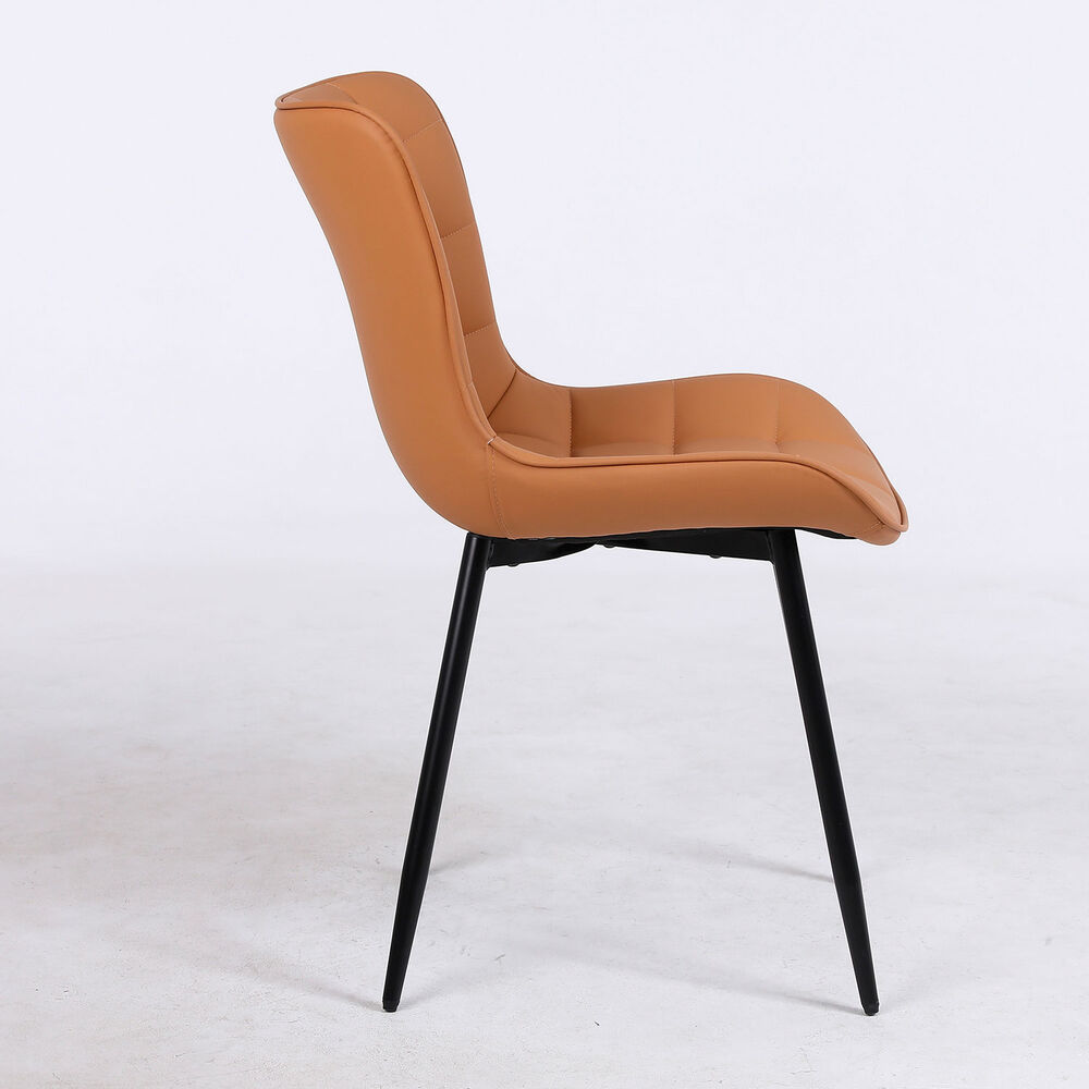 Pack 2 Sillas De Comedor Pu Camel Patas Met&aacute;licas image number 5.0