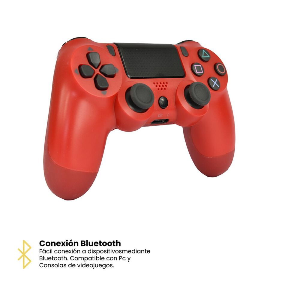 Control Joystick Inal&aacute;mbrico Doble Shock P4 Rojo Levo image number 6.0