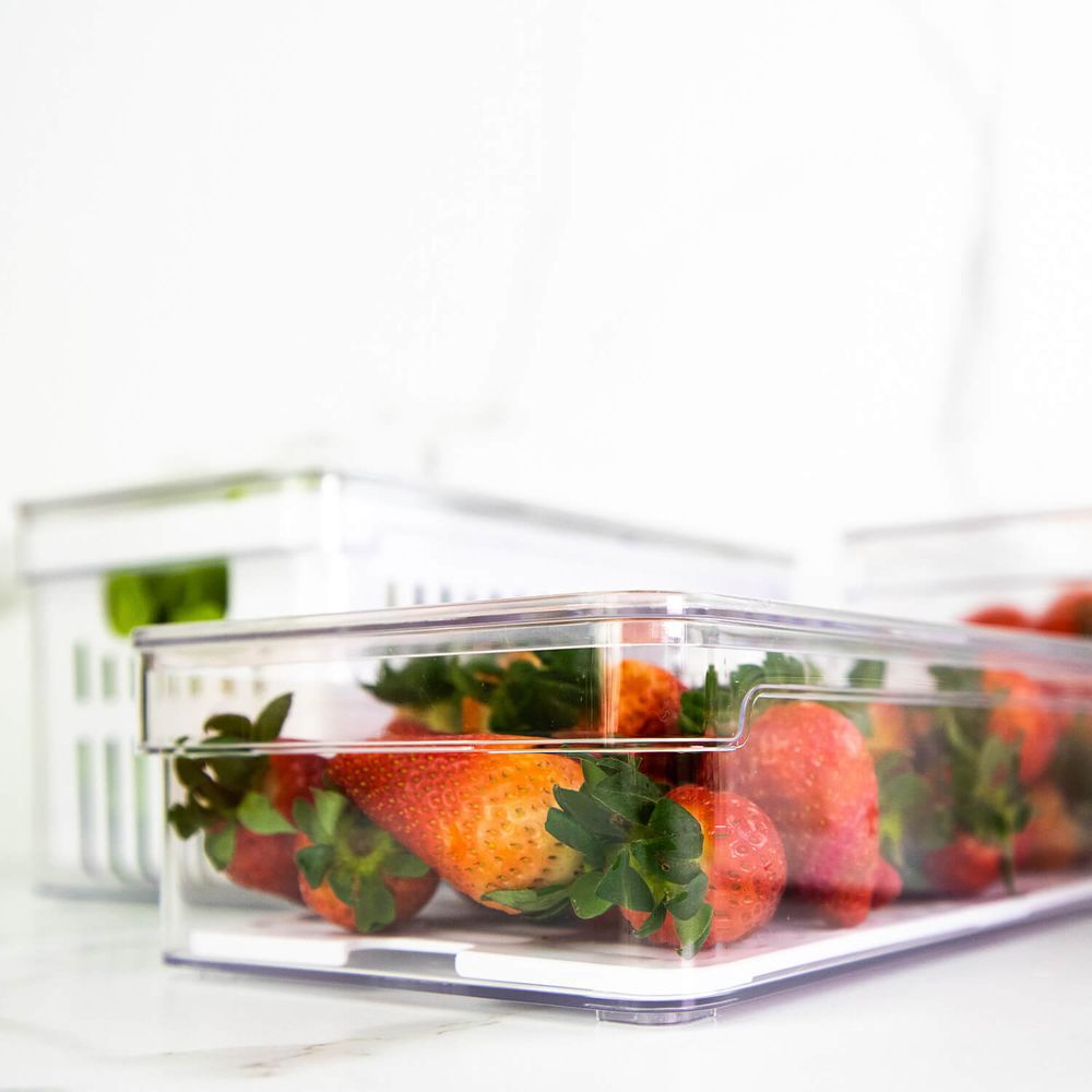 Organizador De Refrigerador Clear Fresh Con Tapa 30 X 15 X 7 Cm image number 4.0
