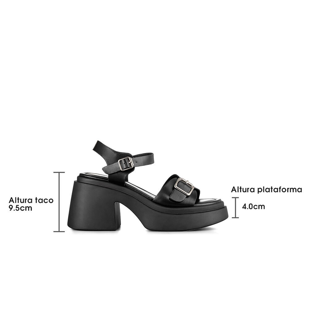 Sandalias Casual Mujer Con Plataforma Y Hebilla Weide Yl87 image number 4.0