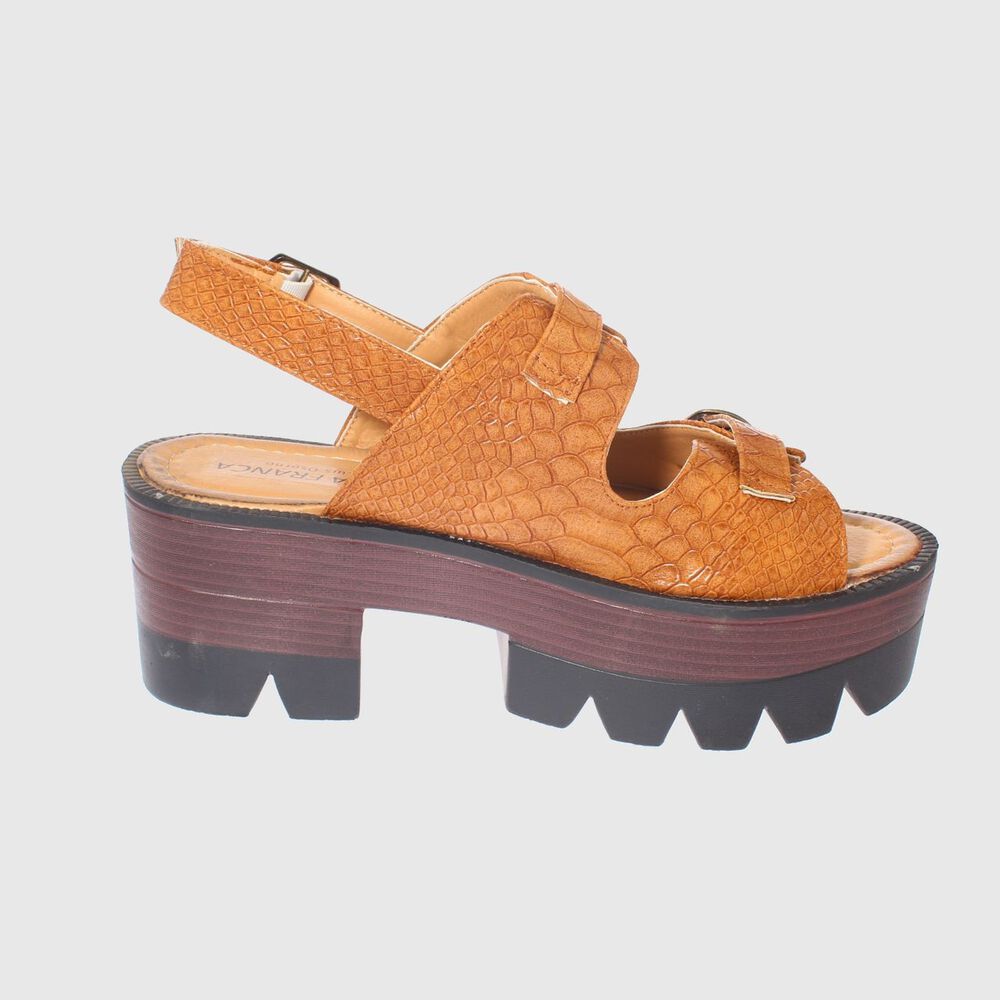 Sandalia Plataforma Croco Tostado V&iacute;a Franca Art. 5cg67706ctostado image number 3.0