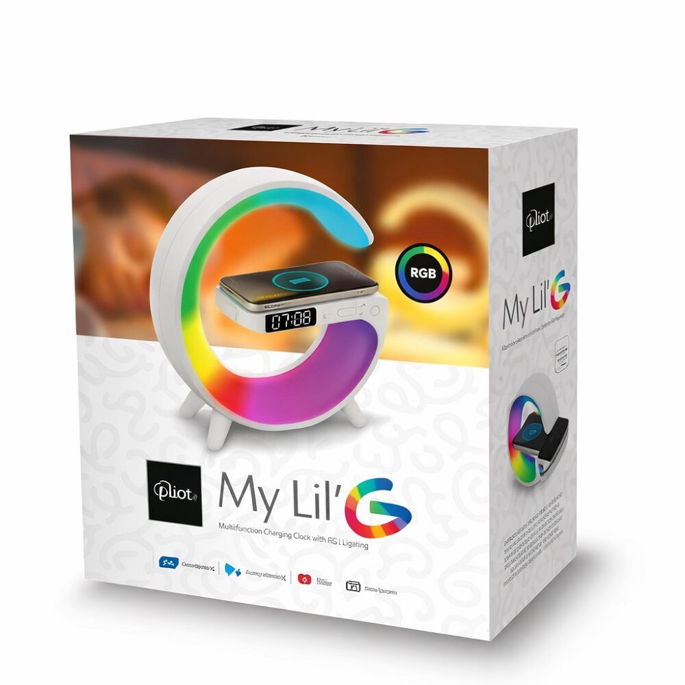 Parlante Bluetooth Mlab My Lil G 5en1 Rgb Reloj Cargador image number 7.0