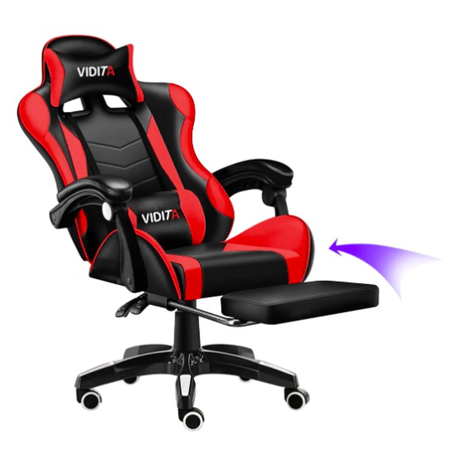 Silla Gamer Ergon&oacute;mica Rojo image number 0.0