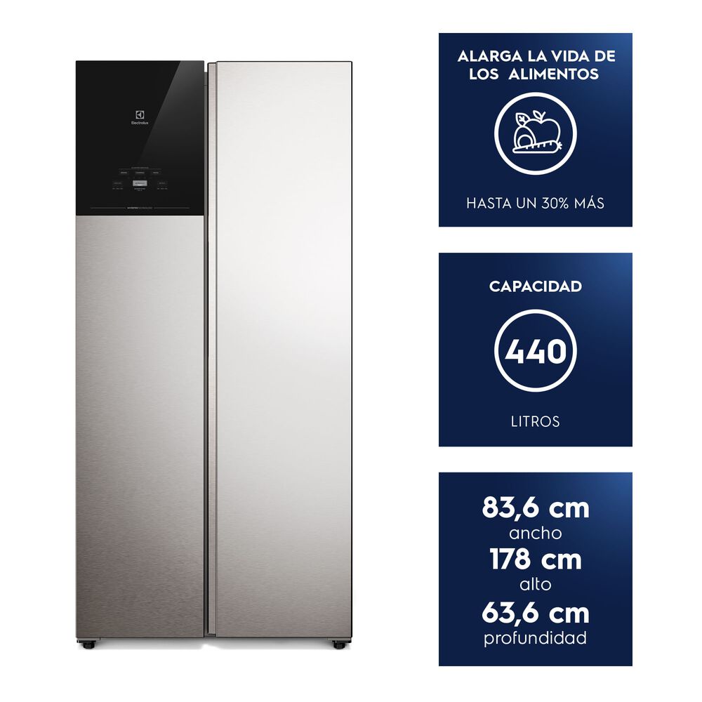 Refrigerador 440l No Frost Side By Side Inverter Es40s image number 1.0