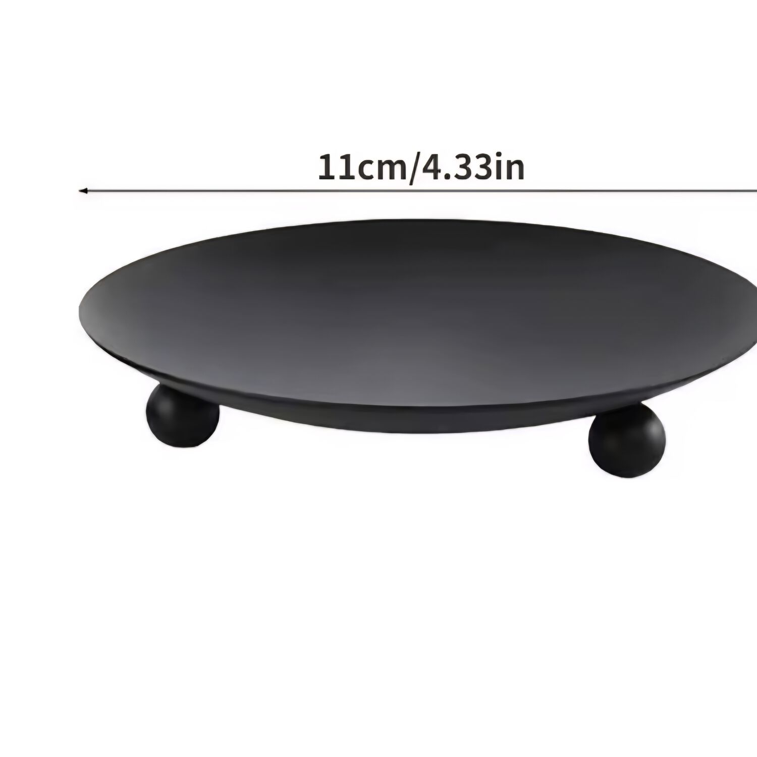 Portavela De Metal 11x2 Cm Negro image number 7.0