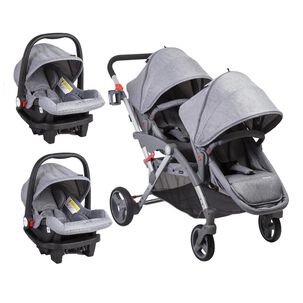 Coche Duo Bebesit Lx Gris
