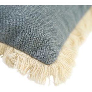 Cojin Azul Con Borde Blanco Belle Noite 45x45 Cm