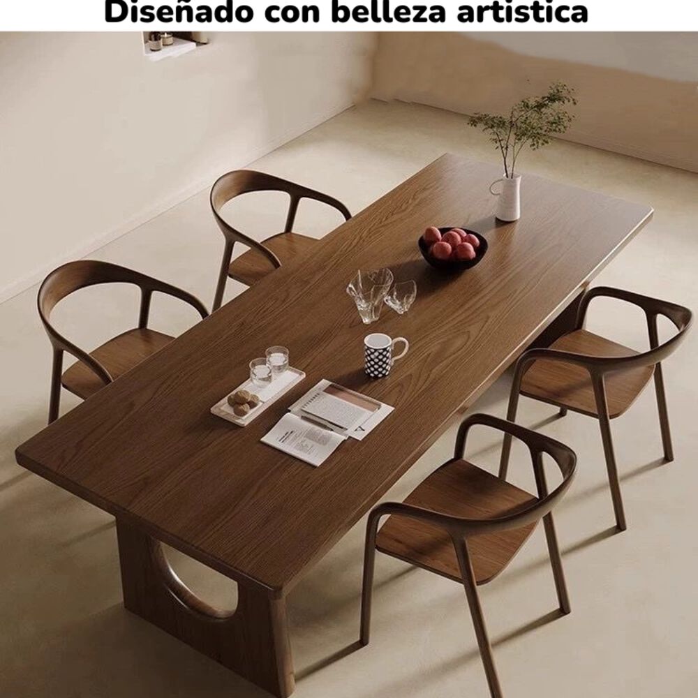 Comedor De Madera 180x80x70cm North By Lubabycas image number 6.0