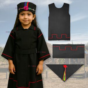Traje Vestido Mapuche Niña 4 Años Hasta Talla S Vestimenta Típica