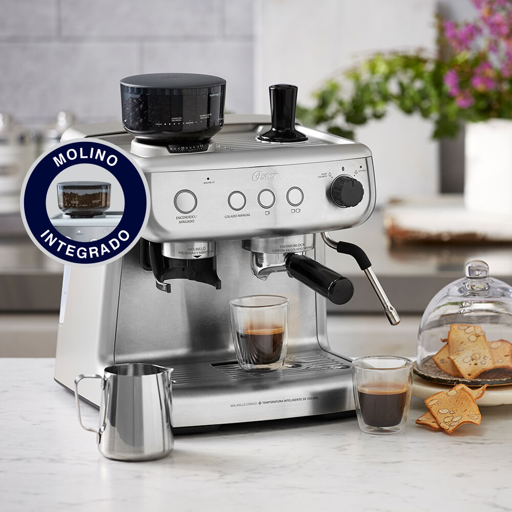 Cafetera Espresso Oster Perfect Brew 15 Bares Molino Integrado Bvstem7300 image number 6.0
