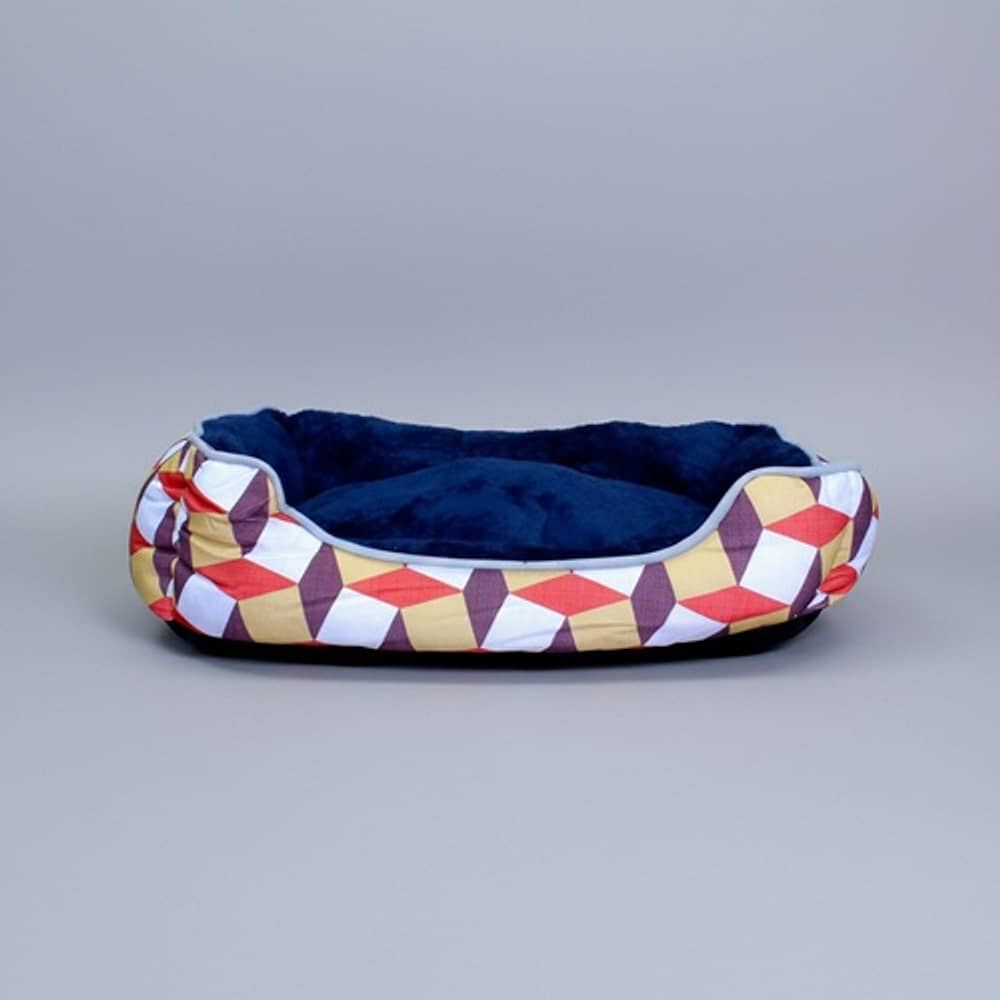 Cama Para Mascotas Espuma - Talla M (tricolor Cafe) image number 2.0