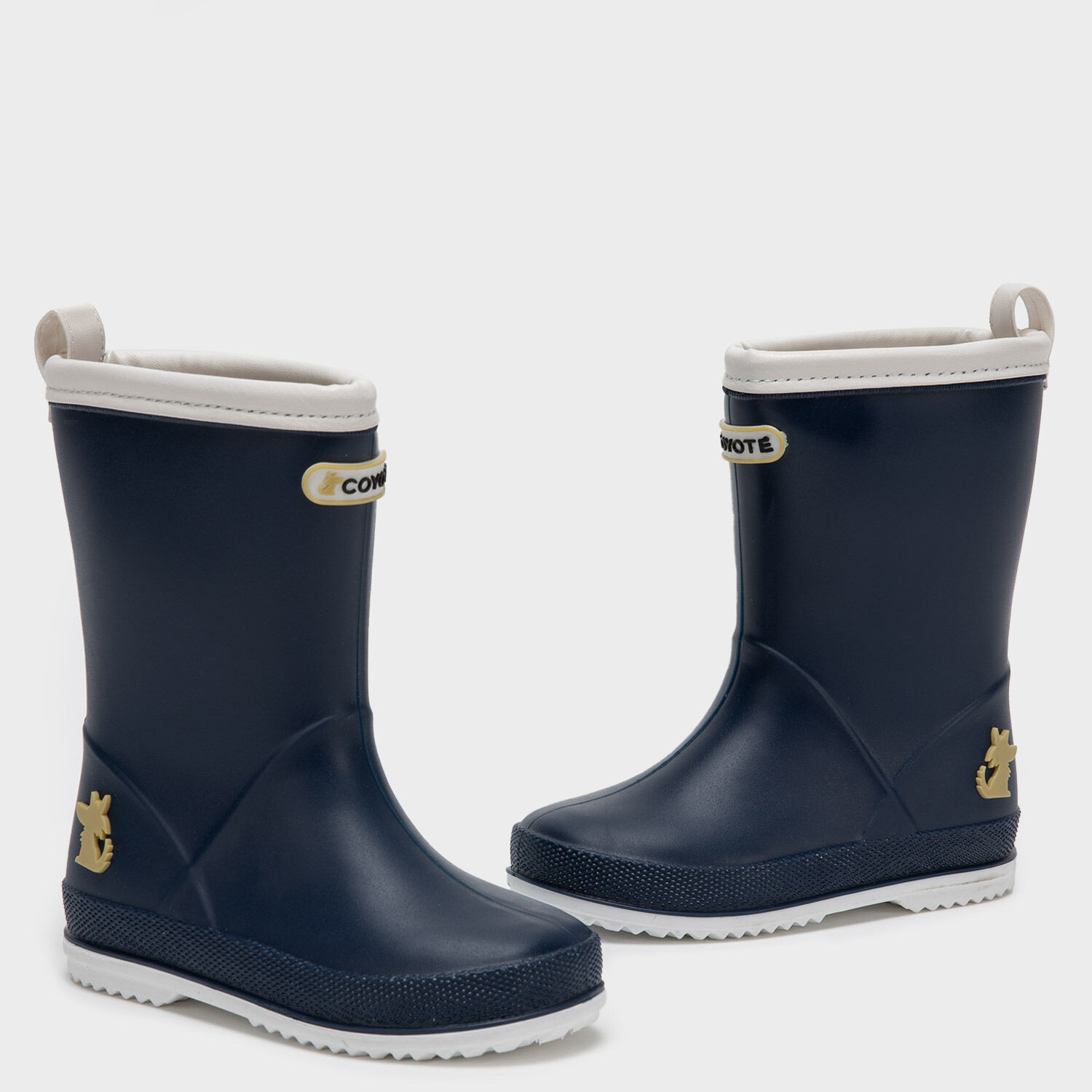 Bota De Agua Azul Marino Ribete Blanco image number 3.0
