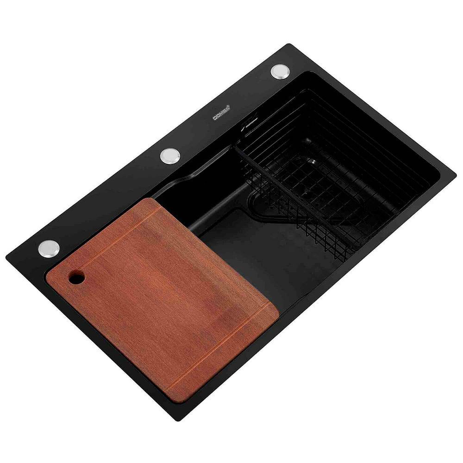 Lavaplatos Deluxe Sobre Cubierta Domsa Mds7545a-black 75x46x20cm (incluye Accesorios) image number 2.0