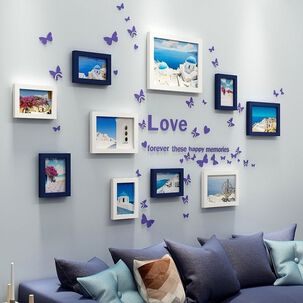 Marcos Foto Decorativos Pared 10 Piezas Diseño Moderno