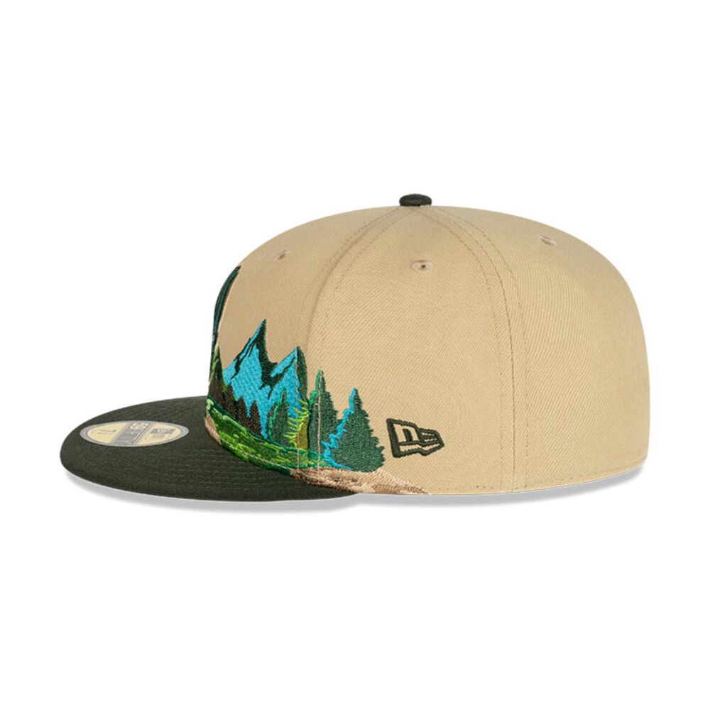 Gorro 59fifty Nba Milwaukee Bucks Team Landscape Light Beige image number 3.0