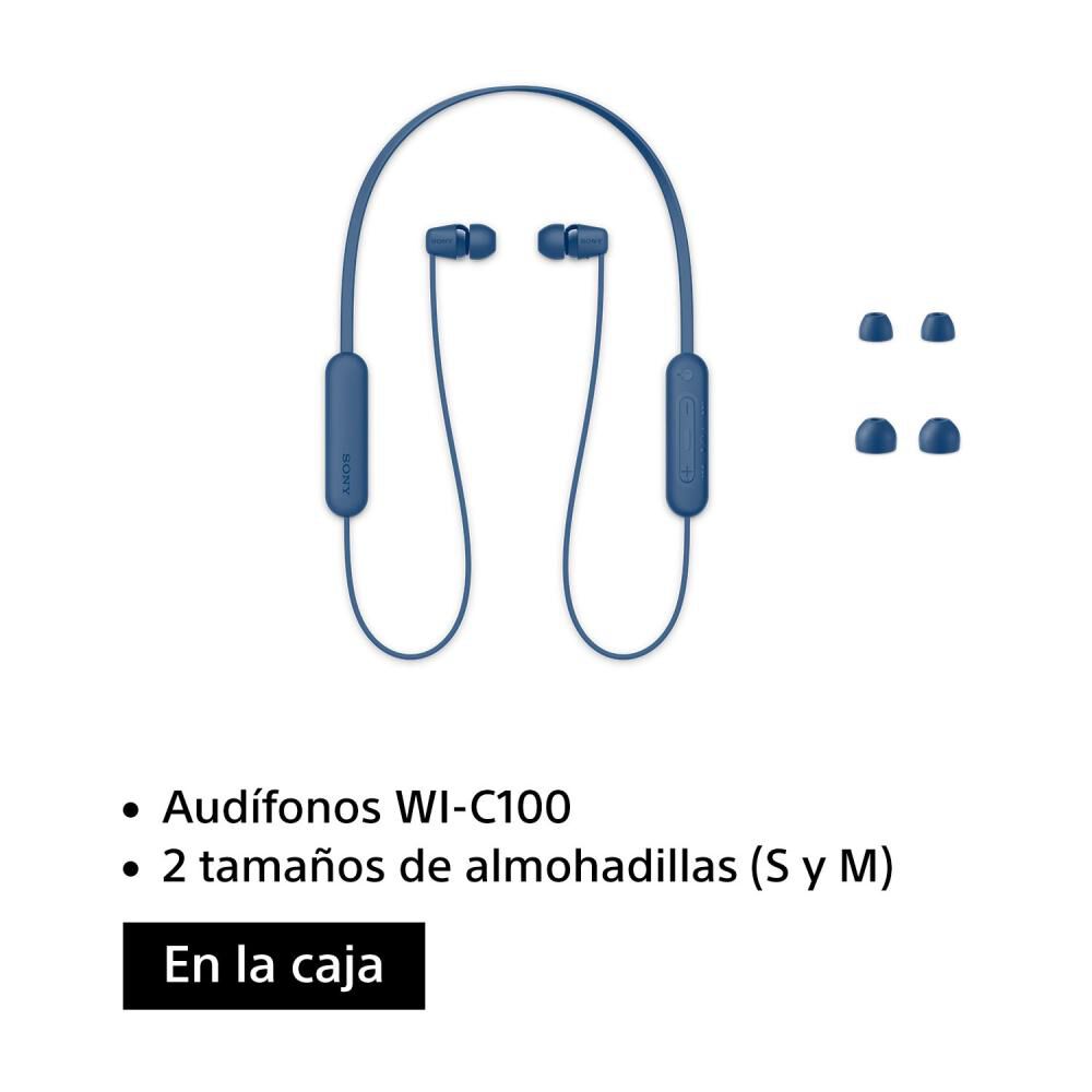 Audífonos Bluetooth Sony WI-C100/B image number 1.0