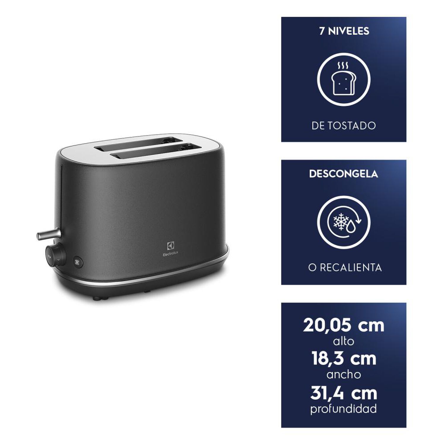 Tostador De Pan Electrolux Top70 / 2 Rebanadas / 820 W image number 5.0