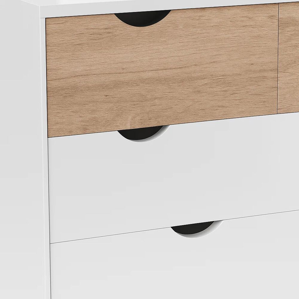 C&oacute;moda 4 Cajones Blanca Madera Mdf image number 12.0