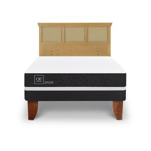 Cama Europea Cic Ortopedic / 2 Plazas / Base Normal + Respaldo
