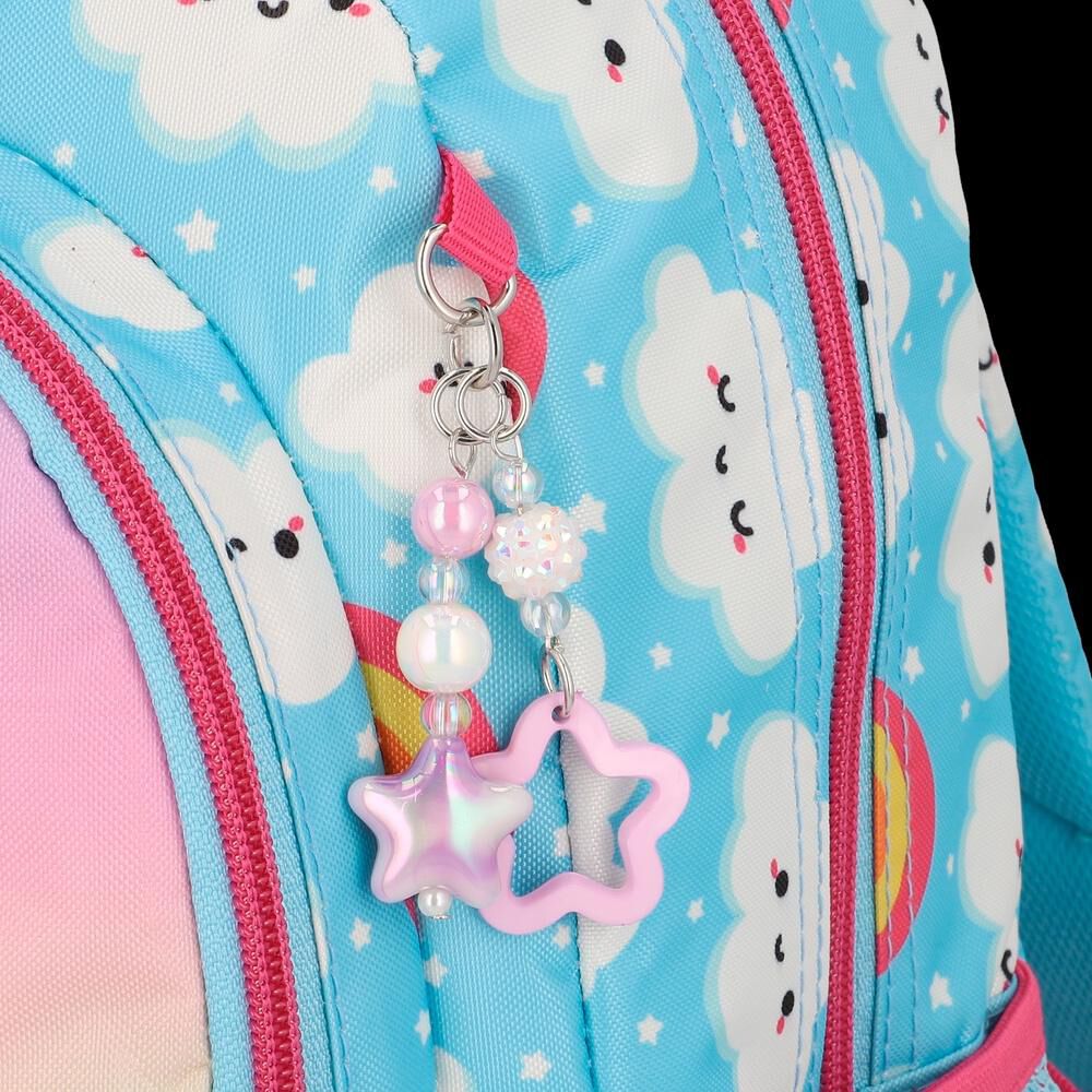 Mochila Xtrem Kinder 6xt Arco&iacute;ris Celeste image number 6.0