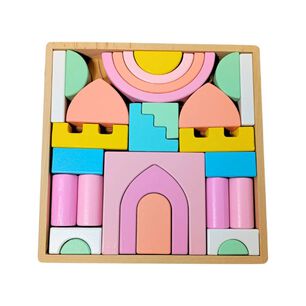 Figuras Armables De Madera Bloque De Castillo