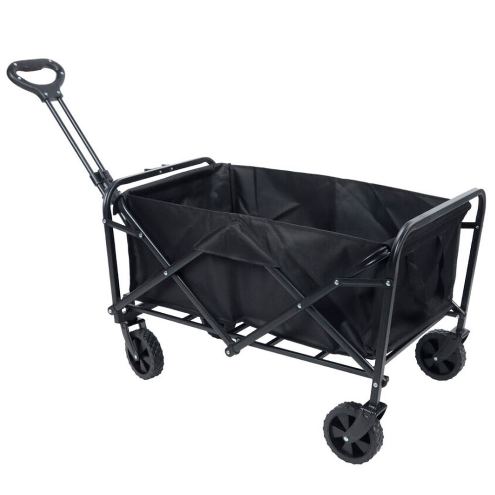 Carro De Camping Plegable Negro image number 0.0