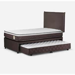Cama Nido Rosen New Style 4 / 1.5 Plazas / Base Normal + Set De Maderas