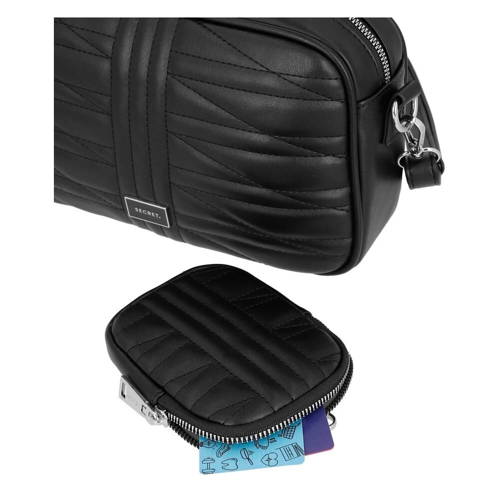 Bandolera Secret Nuuk St6 M Negro image number 5.0