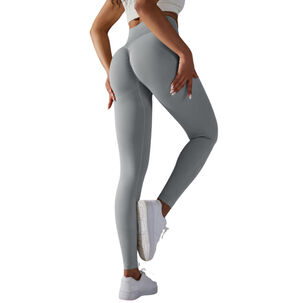 Calzas Leggings Push Up Solido Sukha Gris