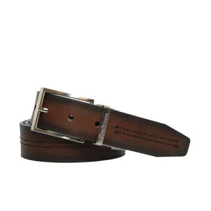 Cinturón Lewis Craftmen Reversible Café 100% Cuero Genuino