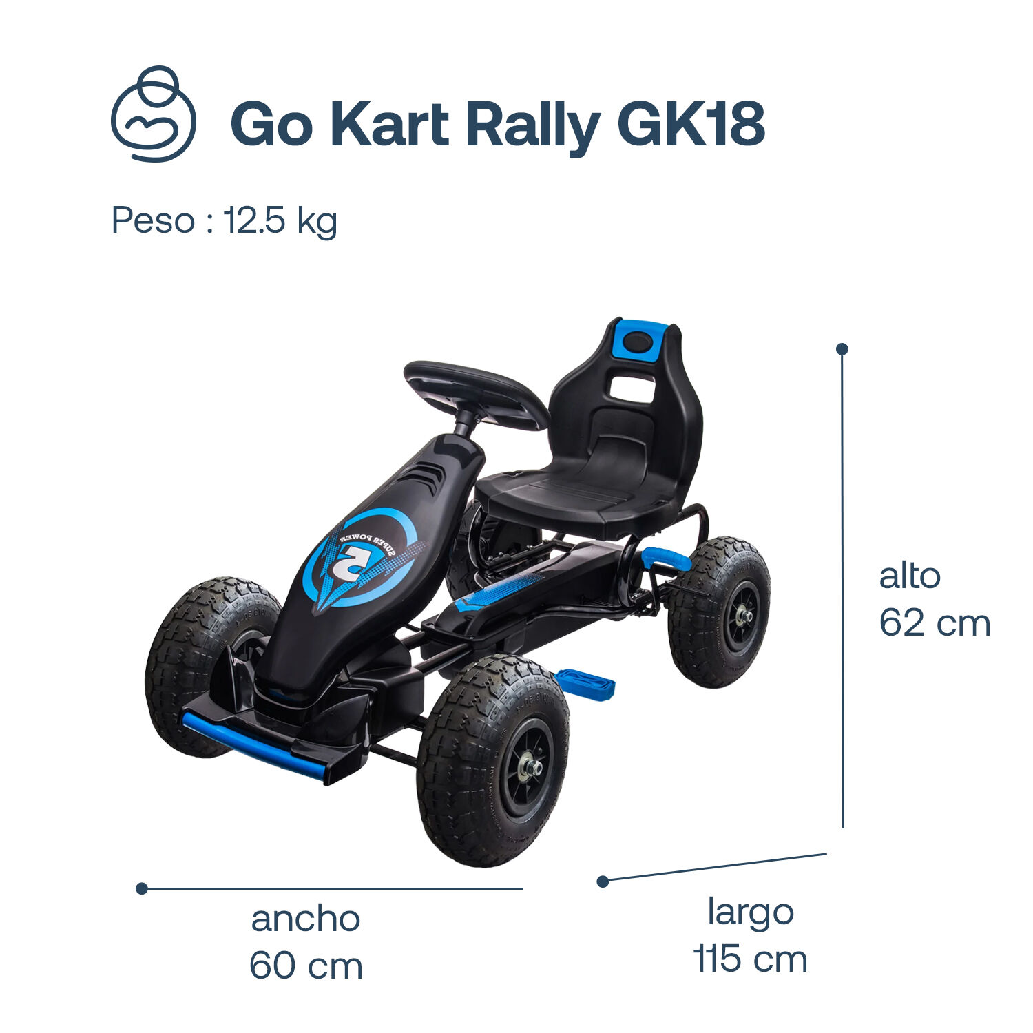 Go Kart Rally Gk18 Azul image number 3.0