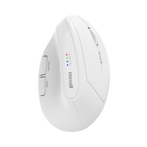 Mouse Vertical Bluetooth Ergon&oacute;mico Maxell 2400 Dpi Inal&aacute;mbrico Blanco