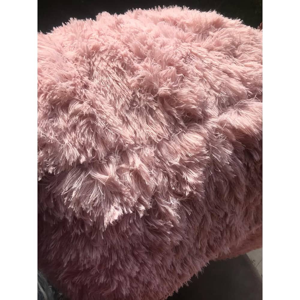Cubrecama Peludo 2 Plazas - Rosado image number 2.0