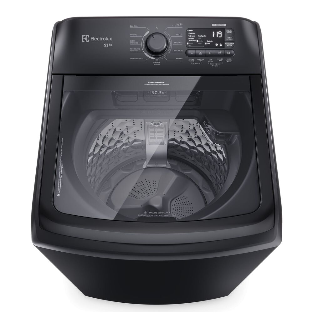 Lavadora Autom&aacute;tica 21kg Carga Superior Expert Leb21 Negra image number 3.0