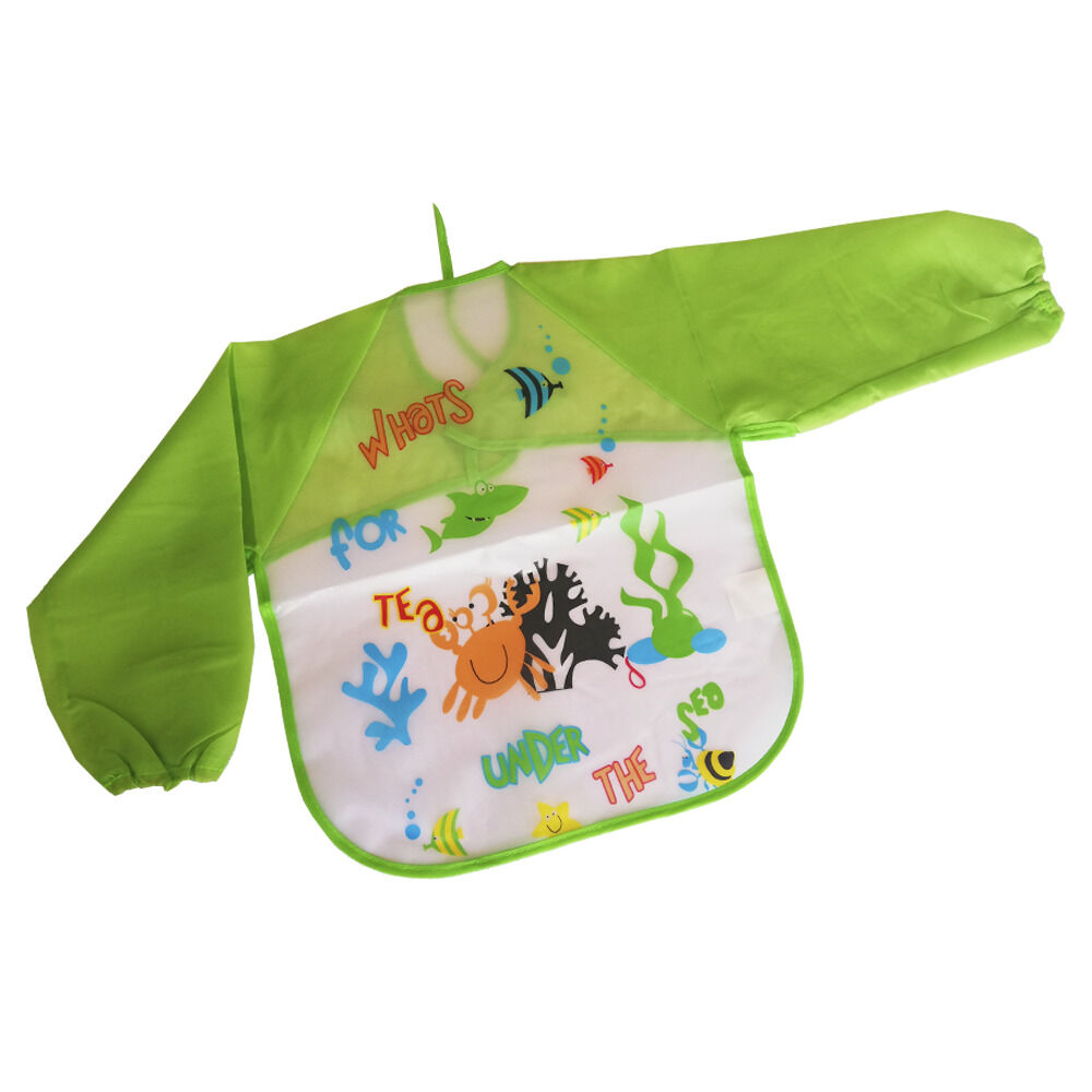 Pechera Babero Impermeable Bebe Ni&ntilde;o Ajustable Con Mangas image number 0.0