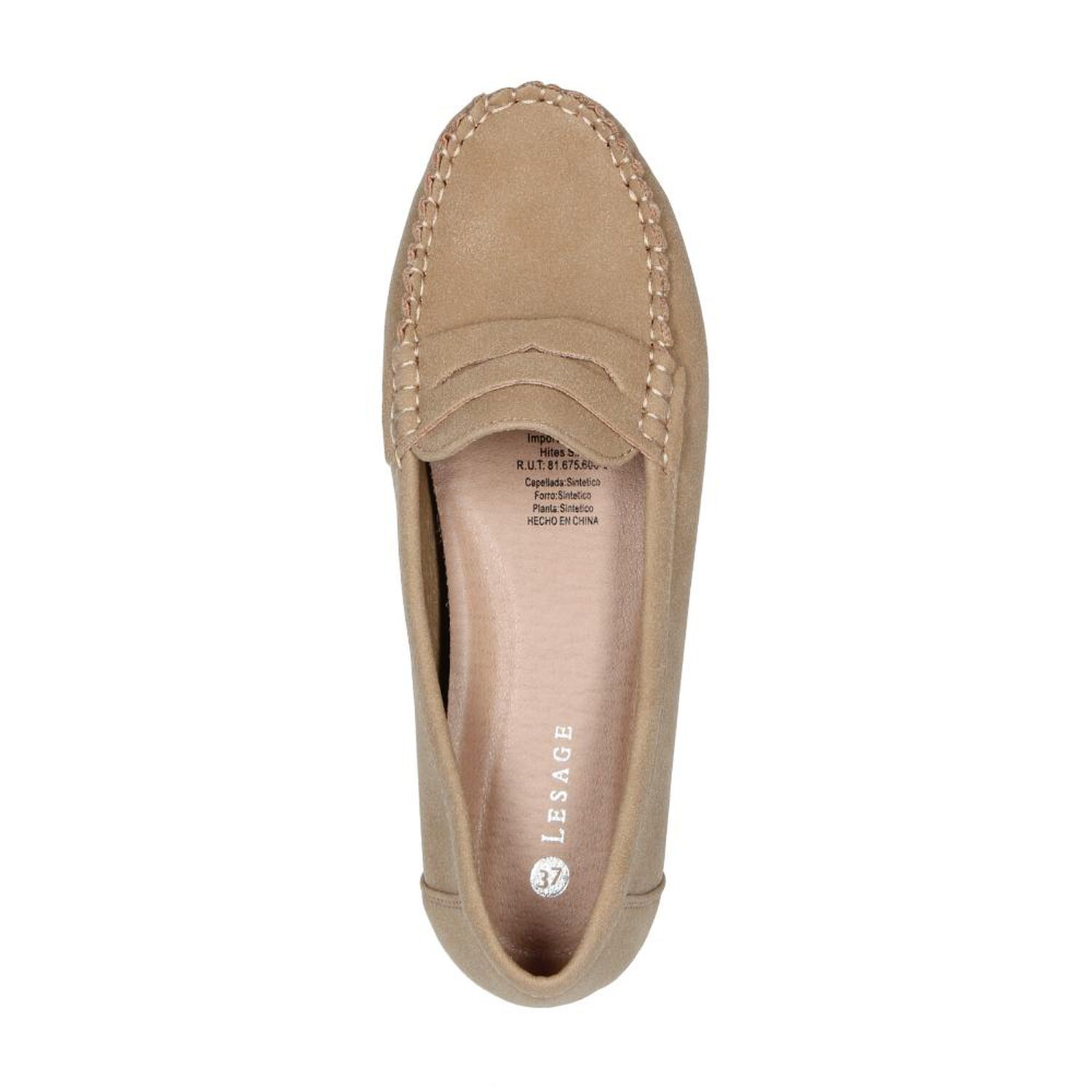 Mocas&iacute;n Mujer Lesage Camel image number 4.0